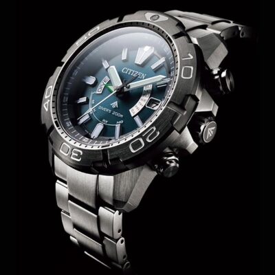 Pre-owned Citizen Promaster Marine Eco-drive As7145-69l Black Solar Men's Watch In Box