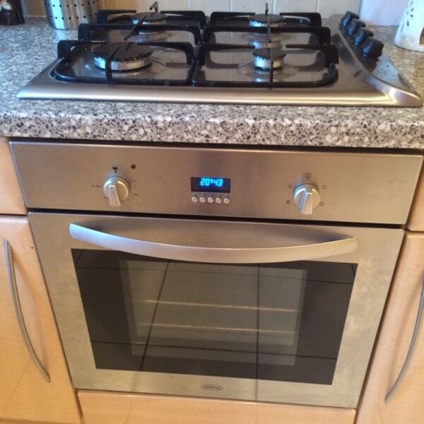 Belling built under single fan assisted electric oven and Ariston gas