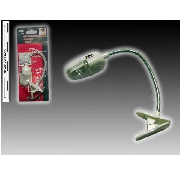 Lampada Luce Lampadina JX-168 Con Clip a Batteria Lettura Libri Notebook hsb