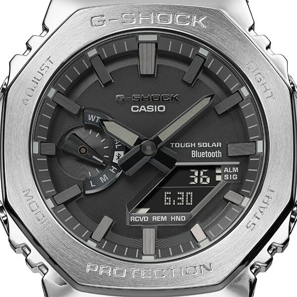 Pre-owned Casio Gm-b2100d-1ajf G-shock Ga-2100 Series Metal Band Bluetooth From Japan