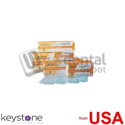 KEYSTONE Prehma 3.50in  x 10in  Self-Sealing Sterilization Pouch, Paper/B 446131