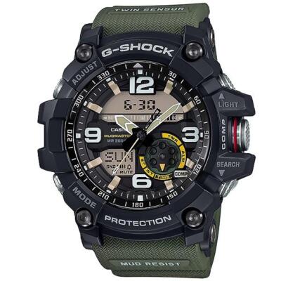 Pre-owned G-shock Casio  Gg-1000-1a3jf Master Of Land Mudmaster Men's Watch Green Digital