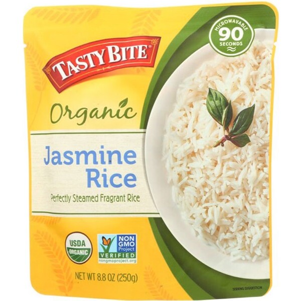 Tasty Bite Organic Jasmine Rice - Vegan - Heat & Eat - Microwavable - 8.8 oz