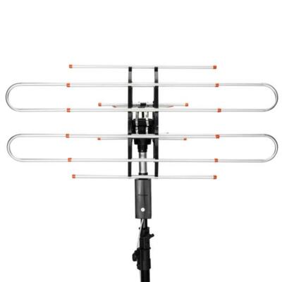 150 Miles HDTV Outdoor 1080P Amplified Digital TV Antenna HD TV 22-38dB UHF/VHF