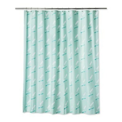Room Essentials by Target Toothbrushes Shower Curtain Spearmint Green 70'' x 72''