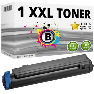 1x XXL TONER PATRONE für OKI B400 B410DN B430D B430DN B440DN MB460 MB470 MB480