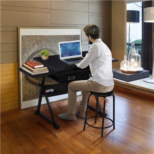 Drawing Table Adjustable Drafting Table With Stool, Nepal | Ubuy