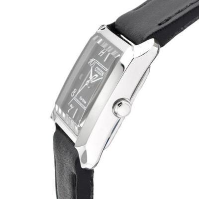 Pre-owned Citizen L Square Collection Ew5600-10e Black Women's Watch In Box