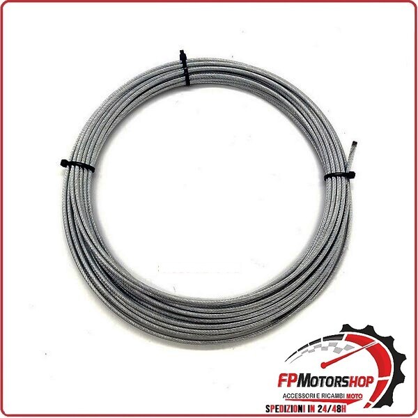 MATASSA CORDINA CAVO IN ACCIAIO 3mm 10MT MARELLI UNIVERSALE PER MOTO SCOOTER