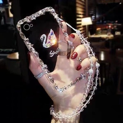 3D Swan Diamond Shinning Cover Case For Google Pixel 4 5 6 7 8 Pro 8A 7A