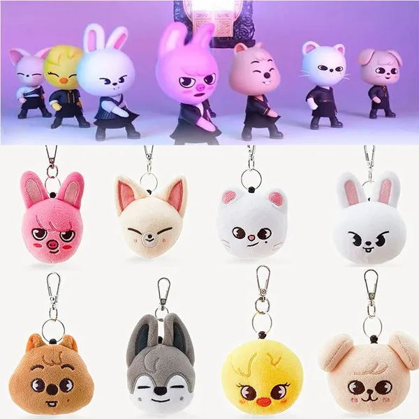 Kpop Stray Kids Skzoo Keychain Plush Toy Stray Kids Pendant