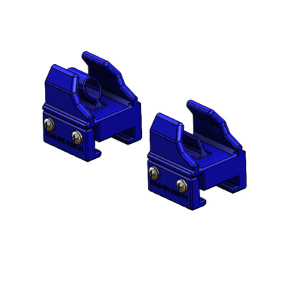 3D Printed Solid Bolt-On Trans Iron Sights for Nerf Dart Gun Blaster
