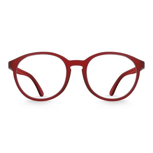 gloryfy GX Stockholm red matt M rot Herren Damen Brille Kunststoff Rund Rot