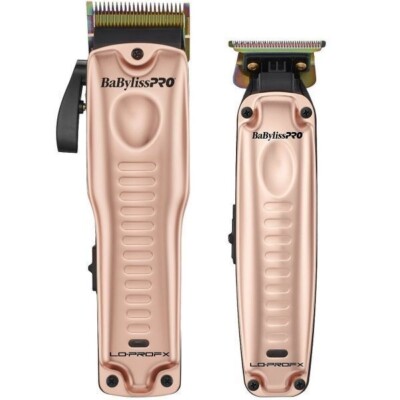 Babyliss PRO Professional Haircut Set Rose Gold Lo Pro Cordless Clipper Trimmer