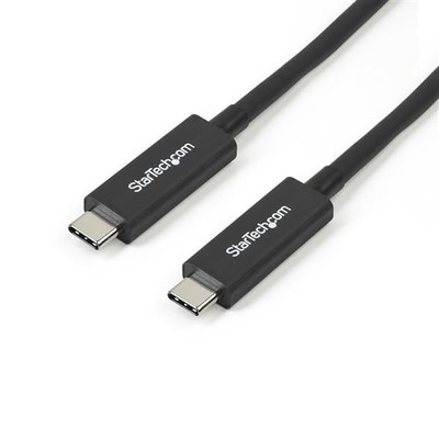 StarTech.com 3 ft. (1 m) Thunderbolt 3 Cable with 100W Power Delivery - 40Gbps (
