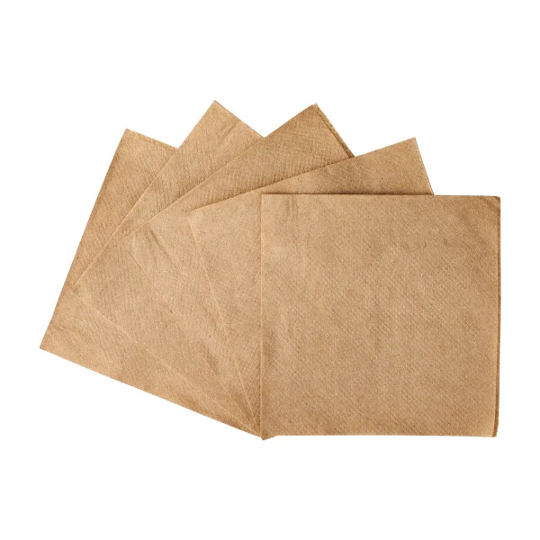Karat 9"x9" Beverage Napkins - Kraft - 4,000 ct, KN-B99-1K