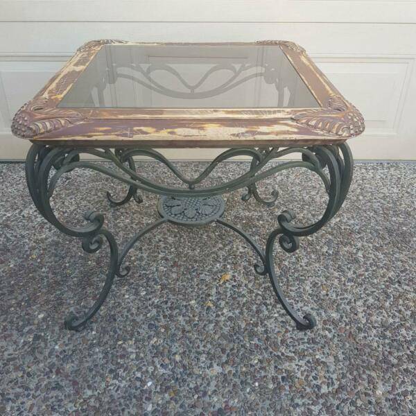 TABLE WROUGHT IRON VINTAGE STYLE Coffee Tables Gumtree Australia