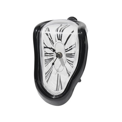 Surreal Melting Clock Silent Melted Wall Clock Salvador Dali Style Wall Watch