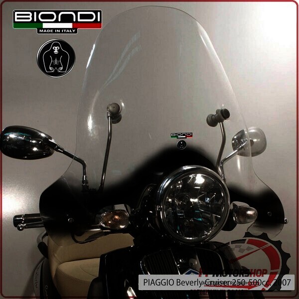 PARABREZZA PER SCOOTER PIAGGIO BEVERLY CRUISE R 250/500 2007> BIONDI 8061165 
