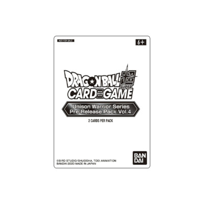 Unison Warrior Series Pre Release Pack Vol 4 Dragon Ball Super DBS USA Ship 