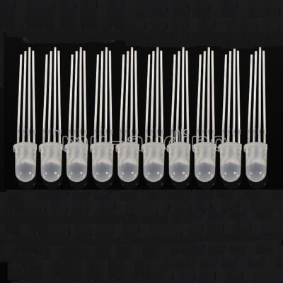 15Pcs RGB 4-PINS F5 5MM LED Common Cathode Super Bright Bulb Lamp