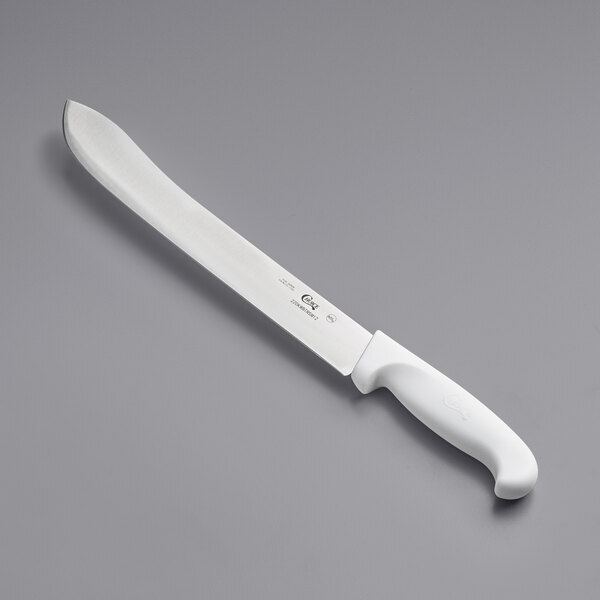 Choice Butcher Knife with White Handle (select size below)
