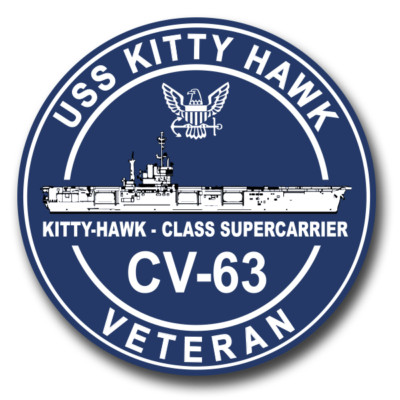 USS Kitty Hawk CV-63 Veteran Decal Officially Licensed US Navy