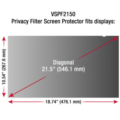 Viewsonic Privacy Filter Screen Protector Black VSPF2150