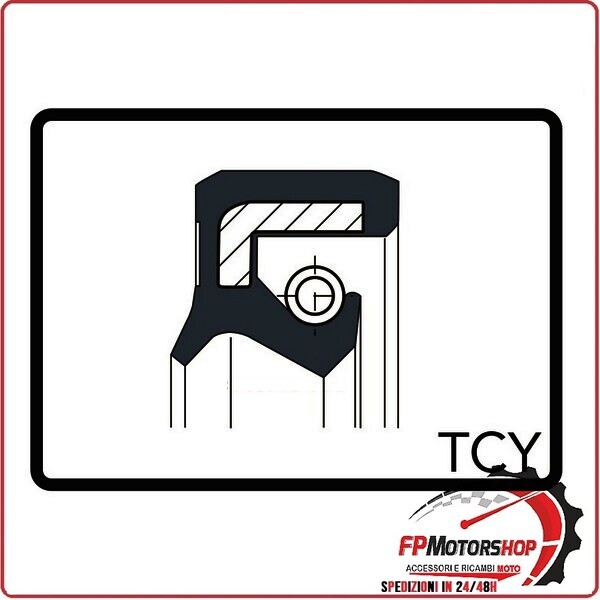 ANELLO DI TENUTA PARAOLIO GUARNIZIONE MOTORE TCY 47X35X7/9 ARIETE P/202