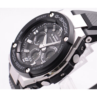 Pre-owned Casio International Warranty Gst-w300-1ajf G-shcok G-steel Radio Solar Men's Watch