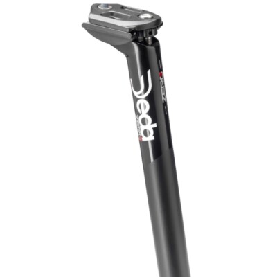 New Team Black Deda Elementi Zero2 Aluminum Road Bike Seatpost - 27.2 x 350mm