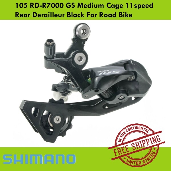 Shimano 105 RD-R7000 GS Medium Cage 11speed Rear Derailleur Black For Road Bike