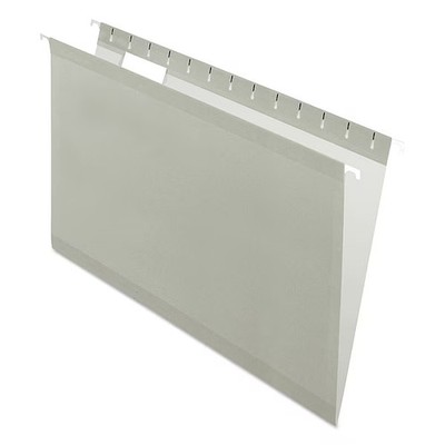 Hanging File Folders, Gray, 8 1/2in H, PK25