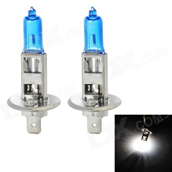 Coppia Lampadine Lampade Auto Moto Xenon Xeno H1 12V 55W 5500K Super White hs