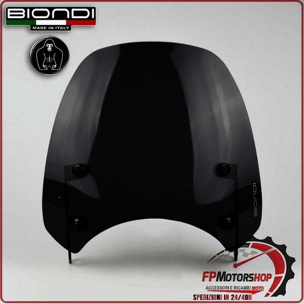 CUPOLINO PARABREZZA MOTO PER TRIUMPH BONNEVILLE T100/T120 2021> SPORT FUME SCURO