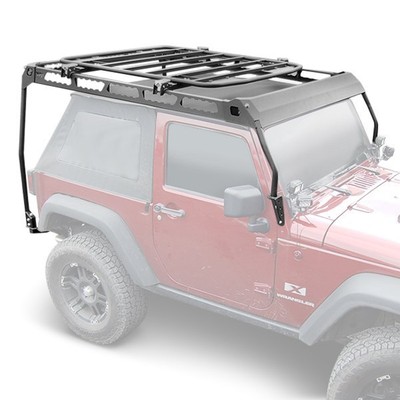 For Jeep Wrangler JK 2018 Warrior 10982 JK Mod Roof Cargo Basket