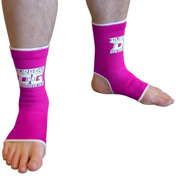 HOT PINK MUAY THAI MMA KICKBOXING MARTIAL ARTS ANKLE SUPPORT ANKLETS - Picture 1 of 4