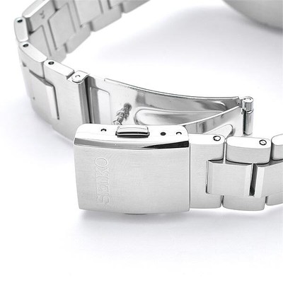 Pre-owned Seiko Selection Sbpy163 Blue Panda Chronograph Solar Men's Watch In Box