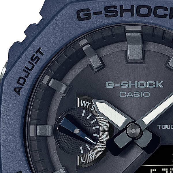Pre-owned Casio G-shock Octagon Ga-b2100-2ajf Men's Watch Solar Bluetooth Blue 2022