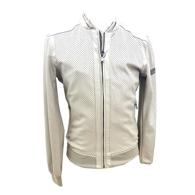 

Мужская куртка YES ZEE J518/GM00 из искусственной кожи песочного цвета с микроотверстиями, White