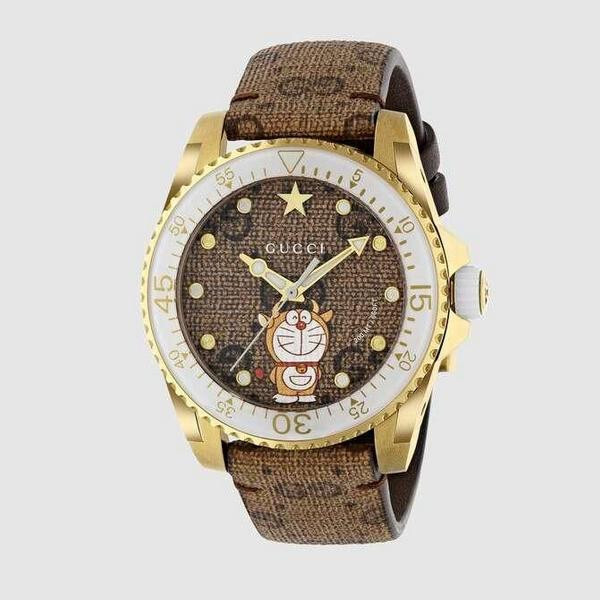 グッチ ドラえもんコラボ 時計 YA136334 GUCCI Doraemon GUCCI グッチ 付属品全有 ドラえもん 限定 コラボ 腕時計