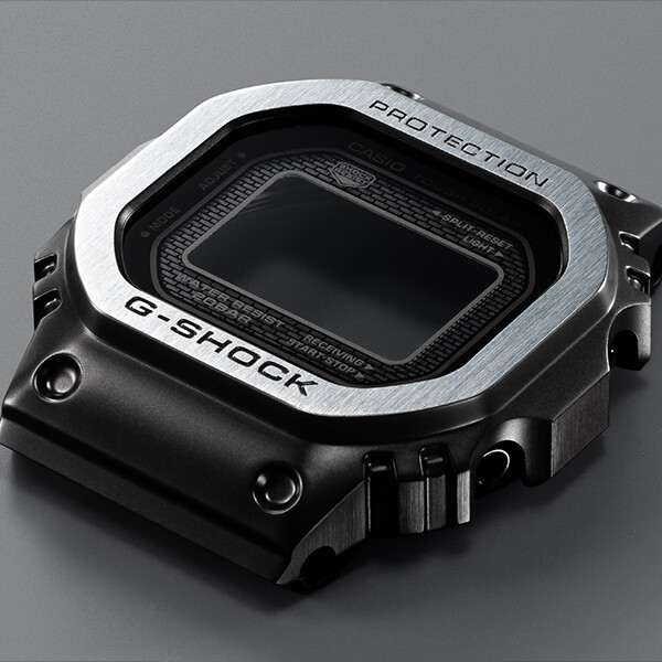 Pre-owned G-shock Casio  Full Metal Black Gmw-b5000mb-1jf Men's Watch Solar 2022