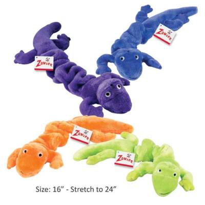 Zanies Bungee Geckos 16'' Set of 4 Dog Toy