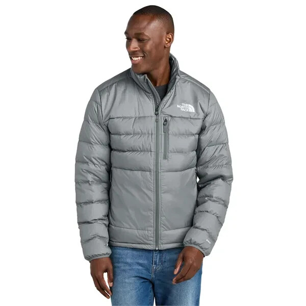 Pre-owned The North Face Down Hybrid Mens Jacket In Tnf Medium Gray Heather