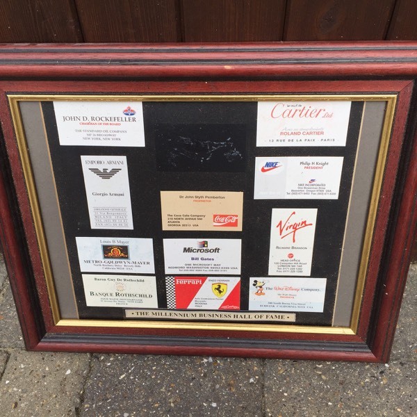 Famous Business Card Frame Display In Bournemouth Dorset Gumtree