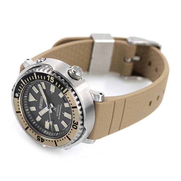 Pre-owned Seiko Prospex Sbdy089 Diver Scuba Mechanical Automatic Men's Watch Beige Gift