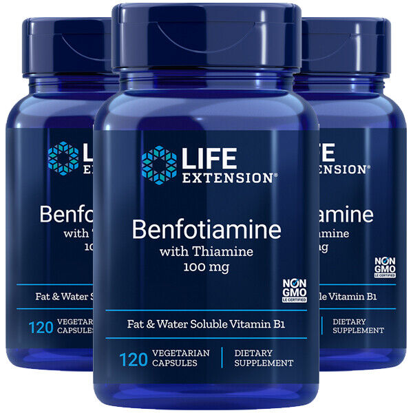 Бенфотиамин с тиамином 3X120 вегетарианских капсул Life Extension