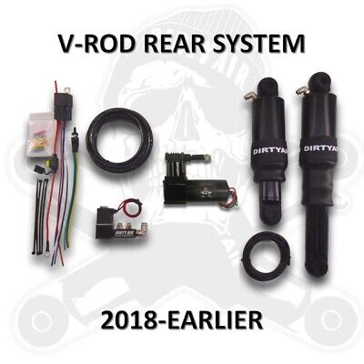 Dirty Air V-Rod Night Rod Rear Air Suspension System 01-18 Harley V-Rod