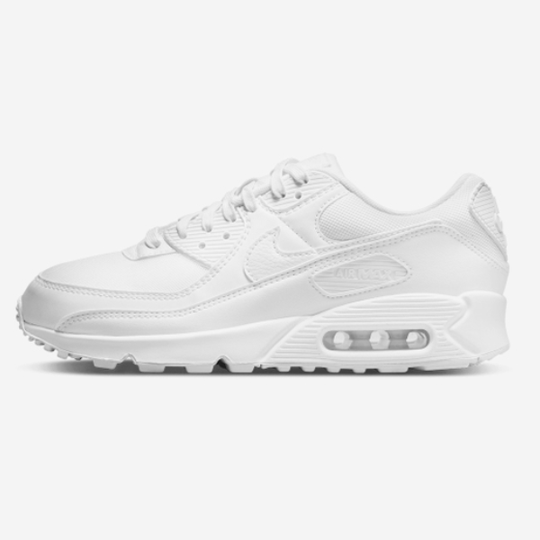 Женские кроссовки Nike Air Max 90 (DH8010-100), «тройной белый»