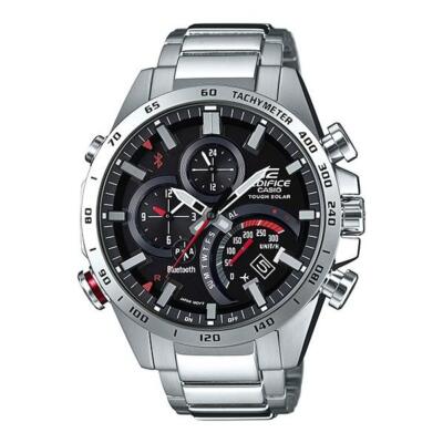 Pre-owned Casio Edifice Eqb-501xd-1ajf Smartphone Link Bluetooth Solar Mens Watch
